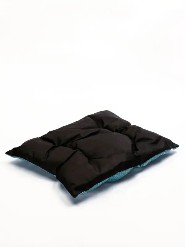 Лежанка для кошек и собак, 65&times;55&times;15 см, мебельная ткань, голубая