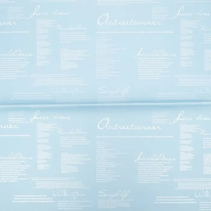 Пленка двусторонняя, для цветов и флористики, 58×58 см, голубая