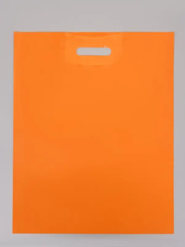 Пакет полиэтиленовый с вырубной ручкой, персиковый 40&times;50 см, 60 мкм