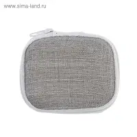 Футляр для наушников Luazon, прямоугольный, 8&times;6&times;3 см, материал верха: ткань, серый
