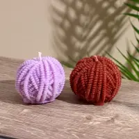 Свеча "Пряжа" 5х5х6,5 см, соевый воск