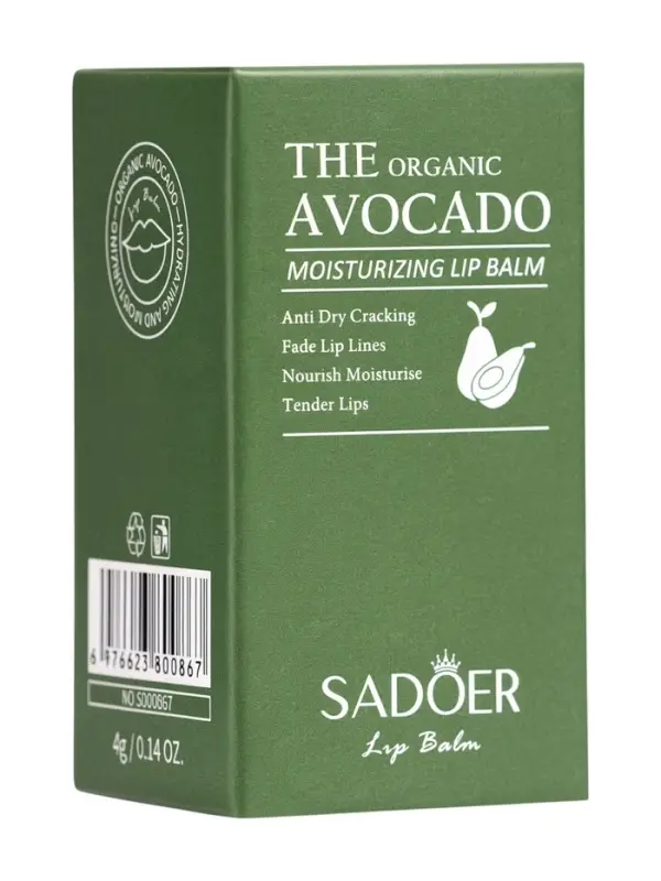 Бальзам для губ SADOER, с авокадо 4г