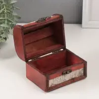 Шкатулка для украшений &laquo;Сундучок. Письма из далека&raquo;, дерево, 12&times;9&times;8.5 см