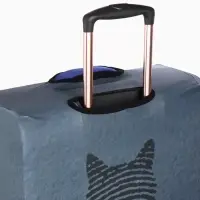 Чехол для чемодана &laquo;Кот&raquo;, 20", синий