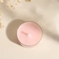 Набор чайных свечей ароматических "Конфетный цвет" 4 шт, 8х8х2,3 см