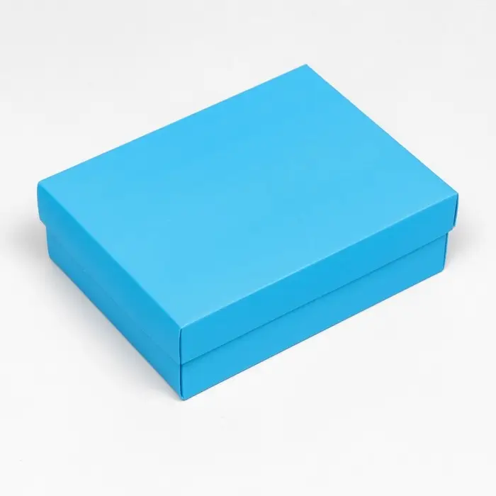 Коробка подарочная складная, упаковка, крышка - дно, бирюзовая, 16.5×12.5×5.2 см Коробка подарочная складная, упаковка, крышка - дно, бирюзовая, 16.5×12.5×5.2 см