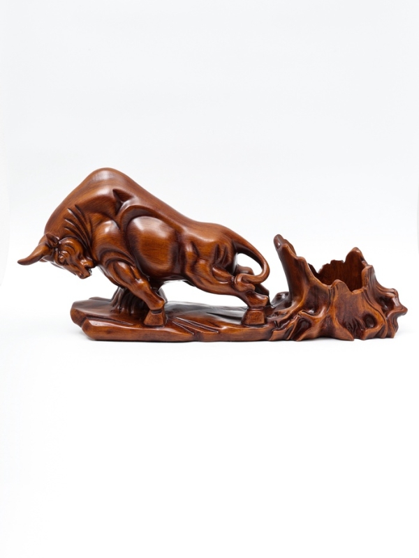 Подставка для бутылки  Подставка для бутылки "Бык" под дерево, 49.11.22см