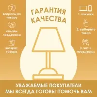 Лампа настольная &laquo;София&raquo; 1&times;40 Вт Е14 черный/золото 24&times;24&times;40 см
