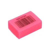 Набор ластиков 5 штук прямоугольных НЕОН розовый (штрихкод на штуке)
