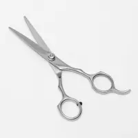 Ножницы парикмахерские с упором, лезвие &mdash; 5.5 см, серебристые