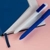 Ручка шариковая Swiper SQ, белая с синим