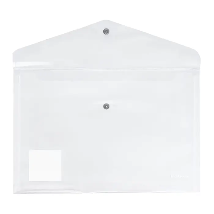 Папка-конверт на кнопке А4, 160 мкм, ErichKrause Glossy Clear, глянцевая, с цветной кнопкой, прозрачная, микс Папка-конверт на кнопке А4, 160 мкм, ErichKrause Glossy Clear, глянцевая, с цветной кнопкой, прозрачная, микс