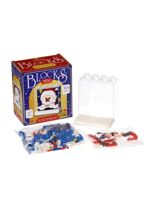 UNICON Конструктор UNICON Конструктор "Mini Blocks", 393 детали, Дед Мороз