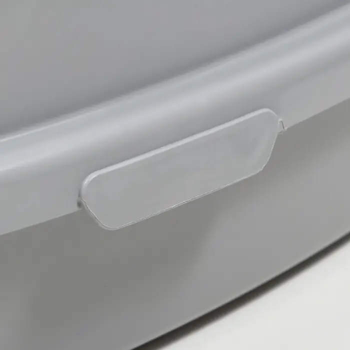 Туалет Айша M с бортом 53&times;39&times;21 см серый FIX