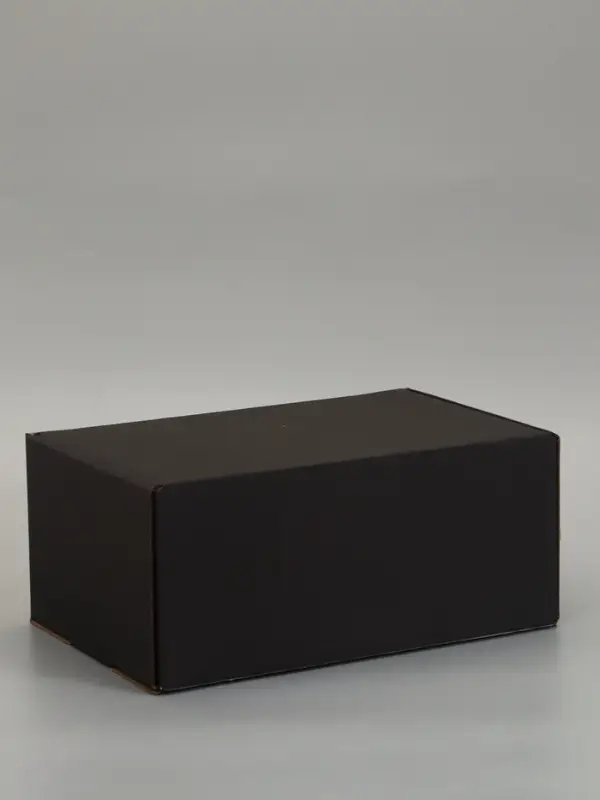 Коробка самосборная "Почтовая", черная, 40 х 27 х 18 см,