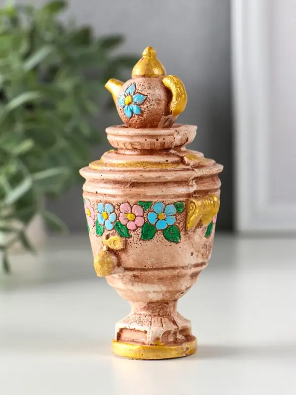 Фигурка гипс &laquo;Самовар&raquo;, 12&times;6&times;6.5 см