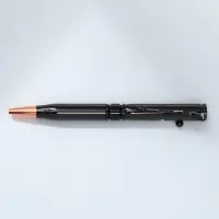 Ручка металл с фигурным клипом, автоматическая