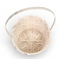 Набор корзин 3 шт 21х21х10 18х18х10 16х16х10 см ручка h=26/24/22см белый