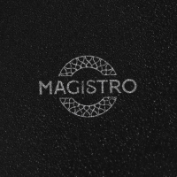 Миска фарфоровая Magistro Line, 1,3 л, d=17,5 см, цвет чёрный