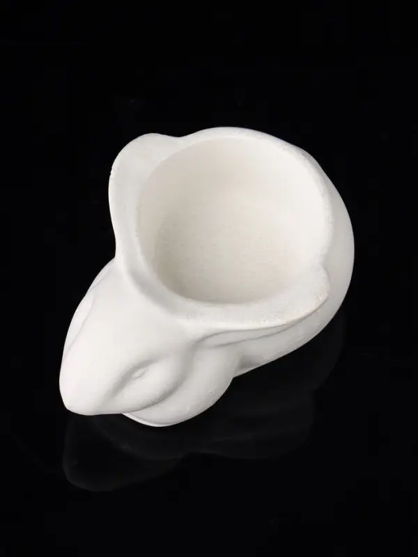 Подсвечник  Подсвечник "Заяц" 9х6х4 см, натуральный, гипс