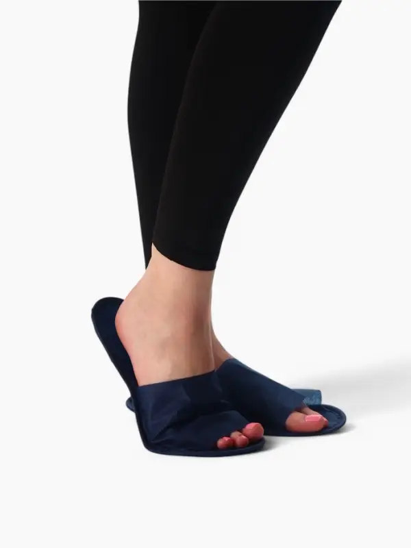 Тапочки одноразовые,  Тапочки одноразовые, "Эконом ПВХ", антискользящие, подошва 3 мм, синие