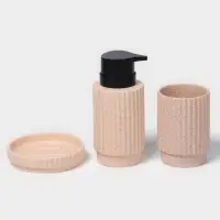 Набор для ванной SAVANNA &laquo;Крошка&raquo;, 3 предмета, дозатор для мыла, стакан, мыльница