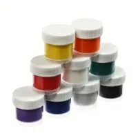 Краска по ткани акриловые, набор 9 цветов * 15 мл, с блёстками + классические