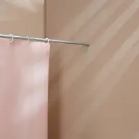 Карниз для шторы в ванную тм VETTA 2,6м, алюминий, серебристый