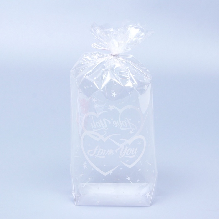 Пакет фасовочный БОПП, с донной складкой, Пакет фасовочный БОПП, с донной складкой, "Две половинки" 20*35 см набор 50 шт