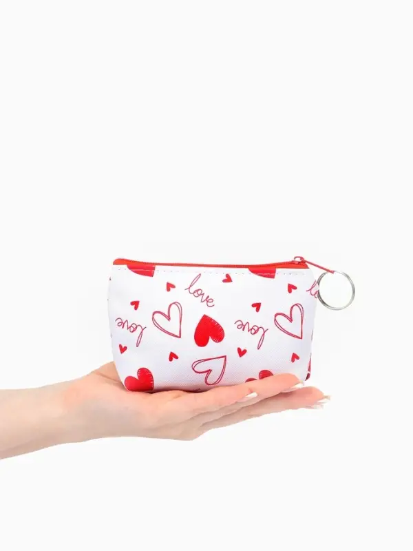 Кошелек жен 13-01-01 Июнь2503, 11*3,5*8,5 см, отд на молнии, белый-красный Кошелек жен 13-01-01 Июнь2503, 11*3,5*8,5 см, отд на молнии, белый-красный