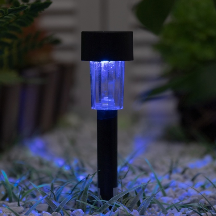 Набор садовых светильников на солнечной батарее «Цилиндр», 4.5 × 30 × 4.5 см, 1 LED, свечение мульти (RGB), 10 шт. Набор садовых светильников на солнечной батарее «Цилиндр», 4.5 × 30 × 4.5 см, 1 LED, свечение мульти (RGB), 10 шт.