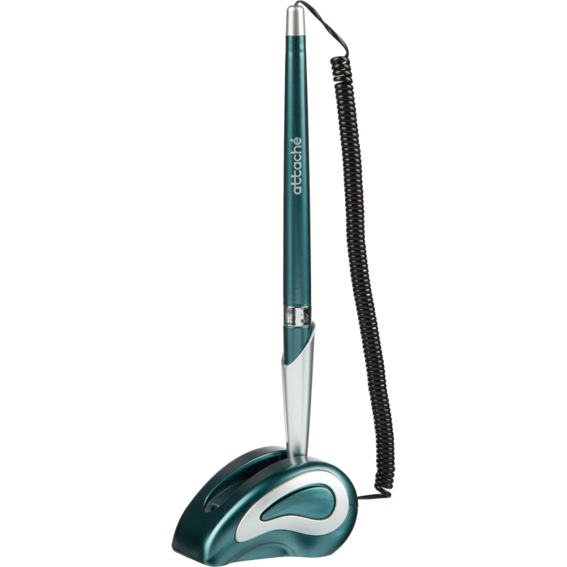 Ручка шариковая на подставке на липучке для стены и стол Attache бел,син.ст