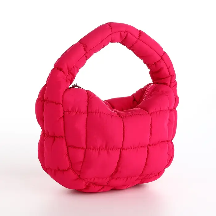 Сумка молодёжная на молнии, 23&times;4&times;15 см, розовая