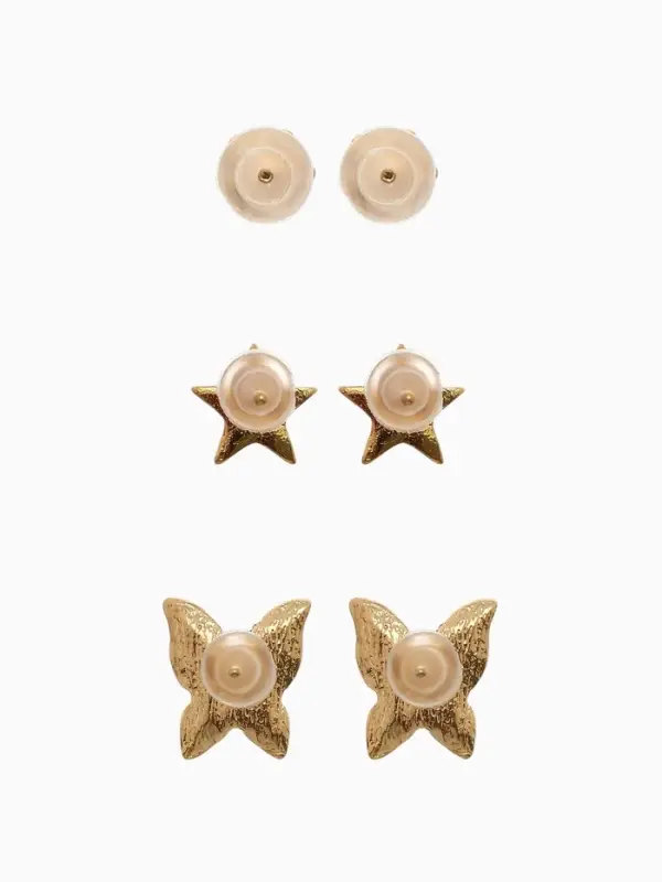 Серьги пусеты &laquo;Ассорти&raquo;, форма МИКС, цвет МИКС