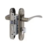 Замок врезной LOCKLAND RD004, с ручкой, 3 ключа, цвет бронза