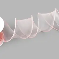 Лента капроновая &laquo;Волна&raquo;, 50 мм, 10&plusmn;1 м, розовая