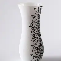 Ваза &laquo;Сфера&raquo;, h=26 см, стекло, белая