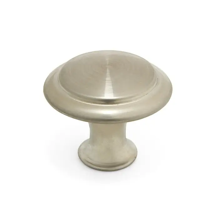 Ручка кнопка ТУНДРА, d=28 мм, цвет матовый никель Ручка кнопка ТУНДРА, d=28 мм, цвет матовый никель