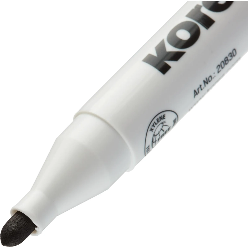 Маркер для белых досок KORES черный 3 мм круглый наконечник '20830