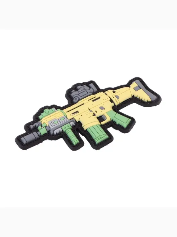 Шеврон на одежду &laquo;Автомат SCAR&raquo;, на липучке, 10&times;5 см, разноцветный