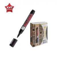Маркер перманентный Crown. Multi Marker CPM-800, чёрный, узел 3.0 мм