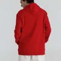 Толстовка с капюшоном унисекс Hoodie, красная, размер XS