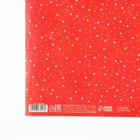 Упаковочная бумага на новый год глянцевая двухсторонняя «Новогодние подарки», 50 х 70 см