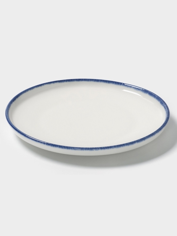 Тарелка десертная Тарелка десертная "Blue Lagoon" Magistro 21см 21,5х2,5, цвет белый, синий