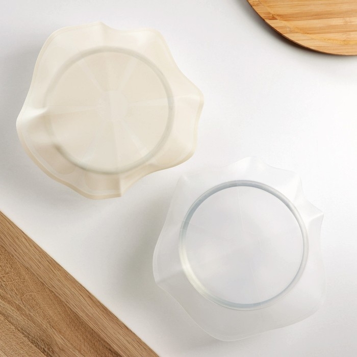 Крышка силиконовая для хранения продуктов «Цитрус», d=18 см, цвет МИКС Крышка силиконовая для хранения продуктов «Цитрус», d=18 см, цвет МИКС