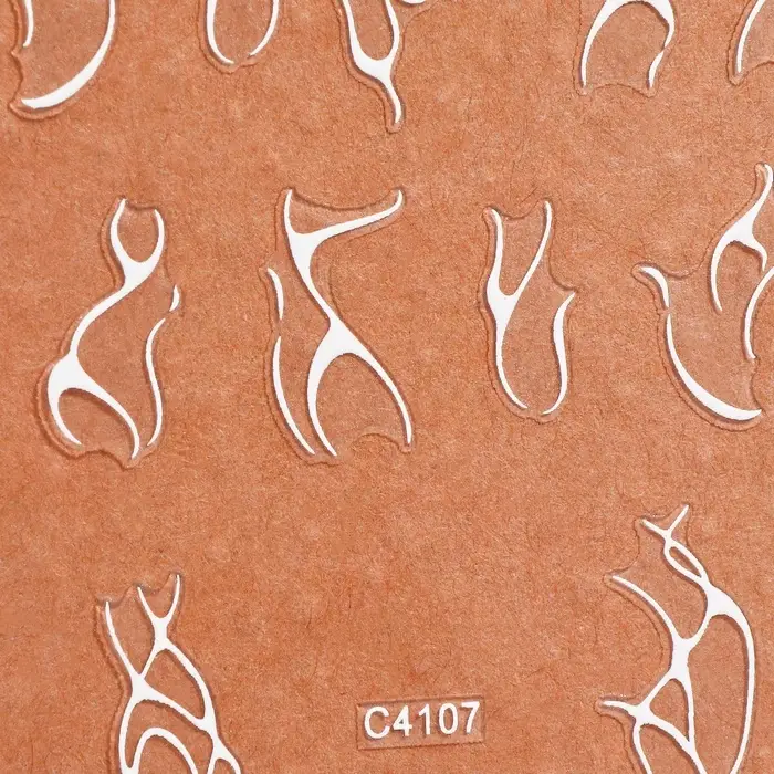 Наклейки для ногтей «Slik», белые Наклейки для ногтей «Slik», белые