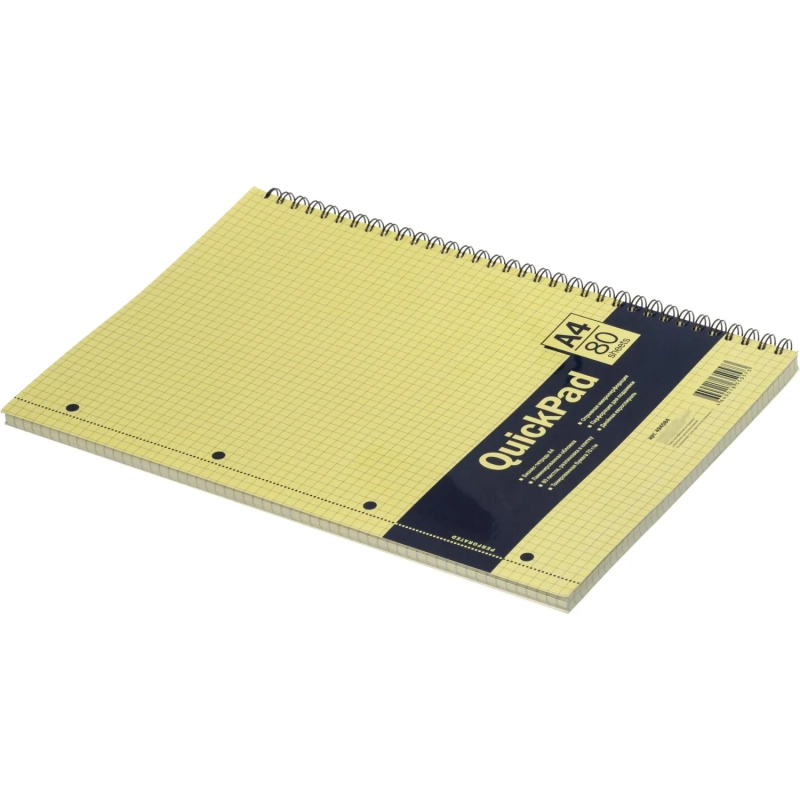 Бизнес-тетрадь 80л,кл,А4,Yellow Pad,спираль,тон.блок 70г/м