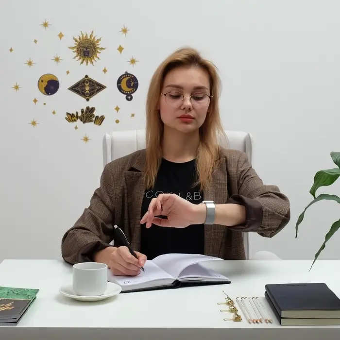 Наклейки виниловые «Тайные знаки», с блестками, 30×35 см