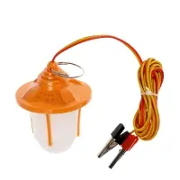 Фонарь кемпинговый, 6 Вт, SMD 2835, кабель 1.5 м, с зажимом от 12 В, 6&times;8.5 см