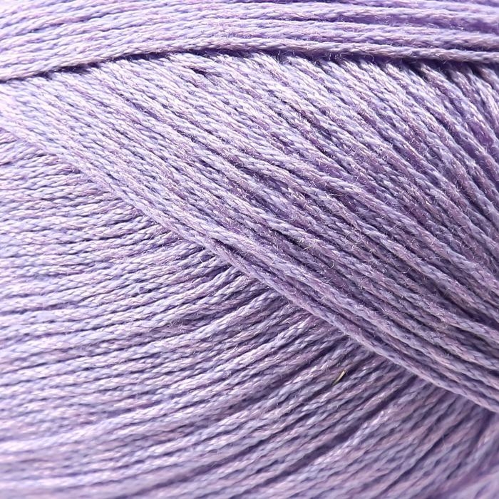 Пряжа Пряжа "Жемчужная" 50% хлопок, 50% вискоза 425м/100гр (22-Сирень)